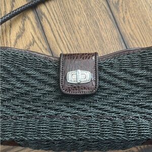 Brighton Elegant Black and Brown Leather Bag